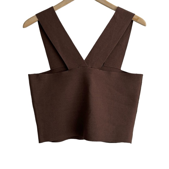 House of Harlow 1960 Wide Strap Knit Crop Tank Top NWT (XL) - Picture 2 of 11